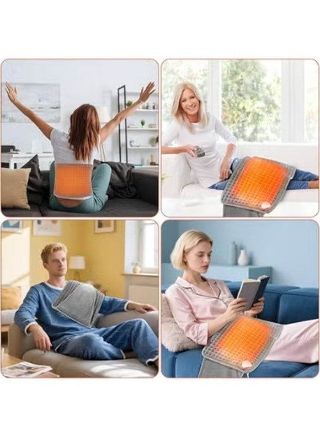 Extra Large Electric Heating Pad Wrap - 12'' x 50'' Heat Belt for Back, Neck, and Shoulder Pain Relief - 9 Heat Levels & Auto Shut-Off for Period Cramps - Image 4